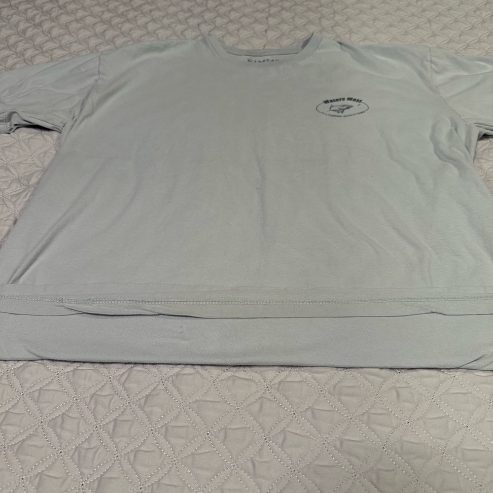 Simms Sky Blue Short Sleeve Tee - Size XXL - Picture 9 of 9